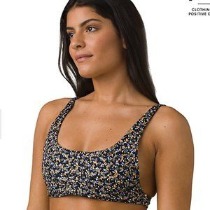 NEW with tags Prana Swim Shoreline Top “Black Petals” Size M